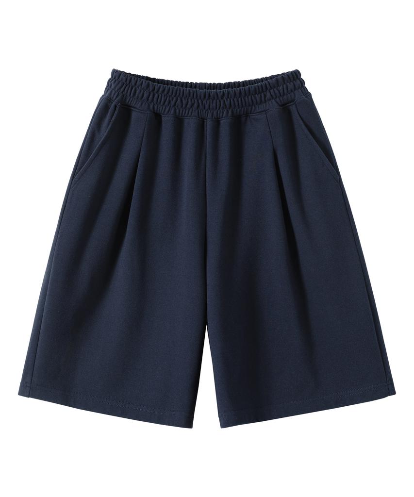 UNIONSTUDIO Single-Pleat Wide Sweatshirt Half Pants ( 5 Colors )