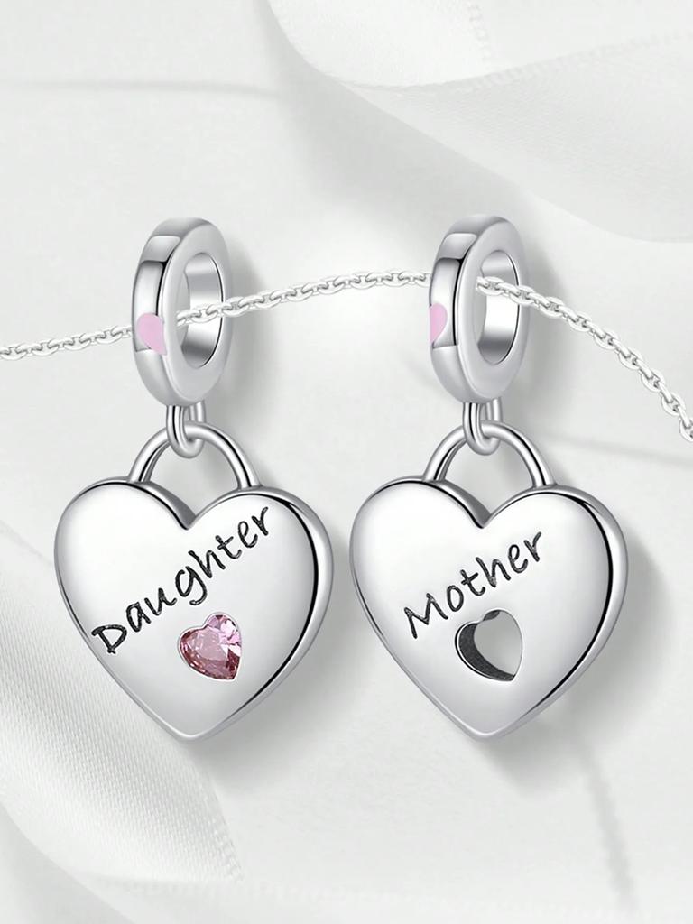 Charms Plata Copper Colors Mother'S Day Love Mother Beads Charm Pendant For Original Bracelet For Women Diy Jewelry Love Gift