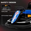6V Electric Kids Bumper Car, 6V Spin Waltz Car, with Music, Horn, Lights - Black