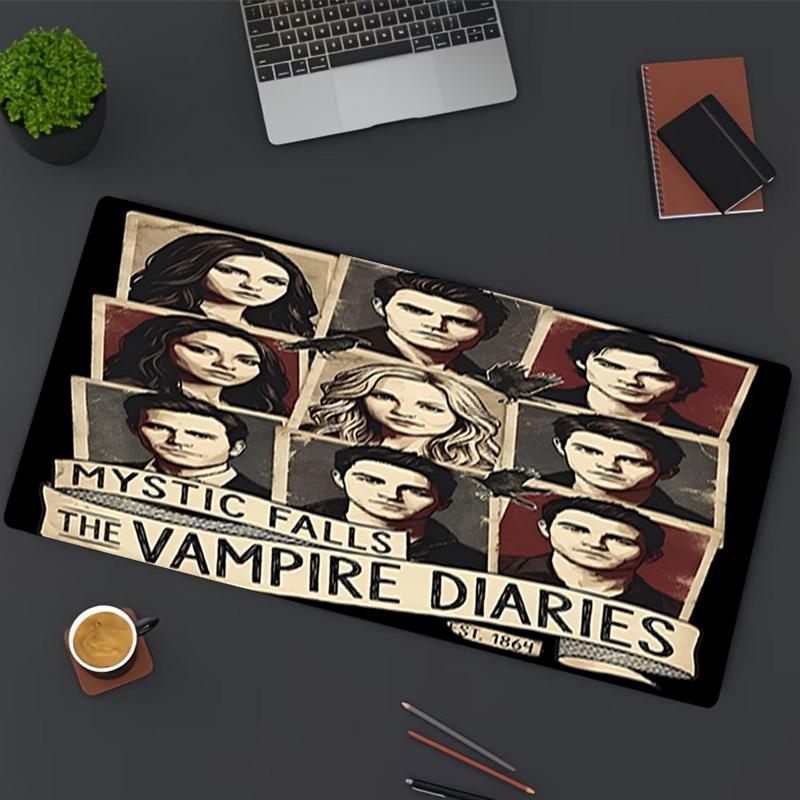 The Vampire Diaries Baskılı Mouse Pad, Klavye Pad'i Dizüstü PC Matı olarak Ofis Ev Kullanımı için, Masa Dekorasyonu, Oyuncular için Mükemmel Doğum Günü Hediyesi