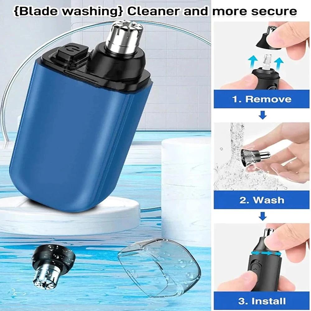 Electric  Nose Ear Trimmer Unisex Implement Shaver Clipper Neck Hair Cutter Men's Shaving Hair Removal Tool USB Clean Trimer