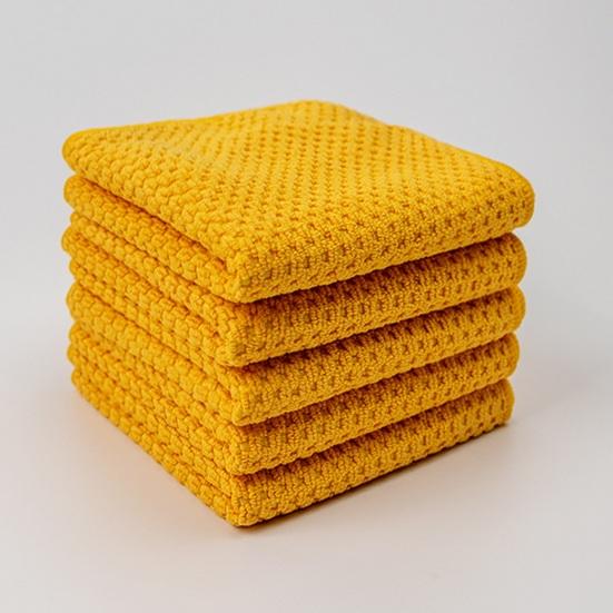 5 Stück Mikrofaser-Geschirrtücher Saugfähiges Lappen Küche zum Spülen von Geschirr Reinigungstuch Strukturiert Wiederverwendbar Wischen von Glaswaren