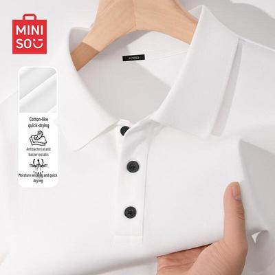Herren Eisseide Schnelltrocknendes Poloshirt