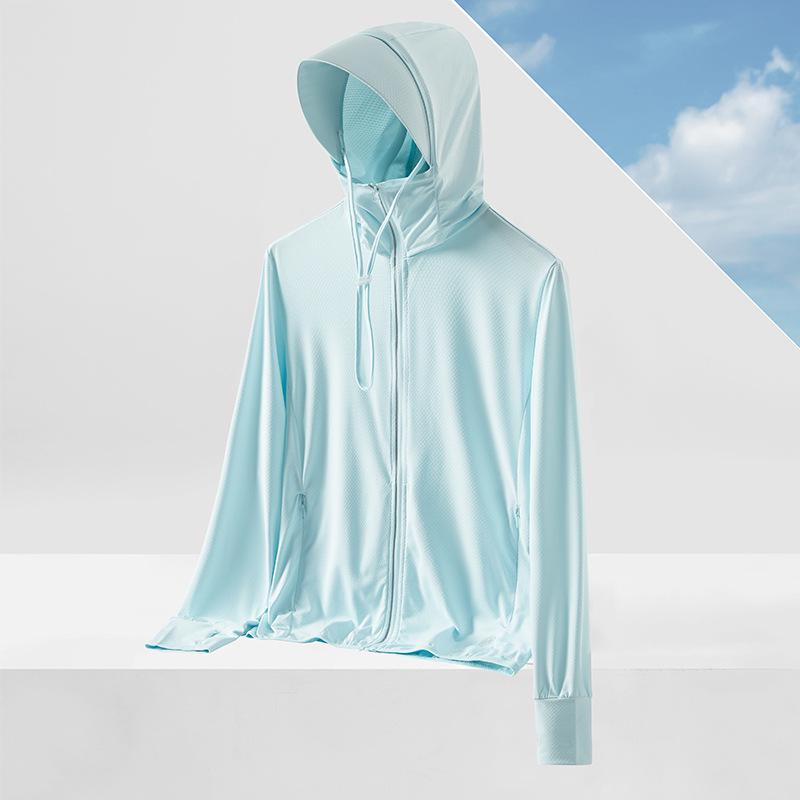 UPF50+ Women's Ice Silk Sun Protection Clothing with Large Brim - Breathable and UV Protective 