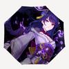 Anime Character, Purple Theme- Automatic Opening and Closing, 8-rib Structure Portable Umbrella, Suitable for Men and Women In All Seasons -