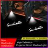 LUBTW1 2PCS For Alfa Romeo LOGO LED Car Door Welcome Light Projector Logo For Alfa159 Mito Stelvio Brera Spider Giulietta Giulia Romeo