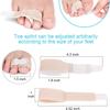 12 Pack Fabric Hammer Toe Corrector, Reusable Broken Toe Protectors Buddy Taped Wraps, Hammertoe Straightener, Toe Splint for Broken Toe,