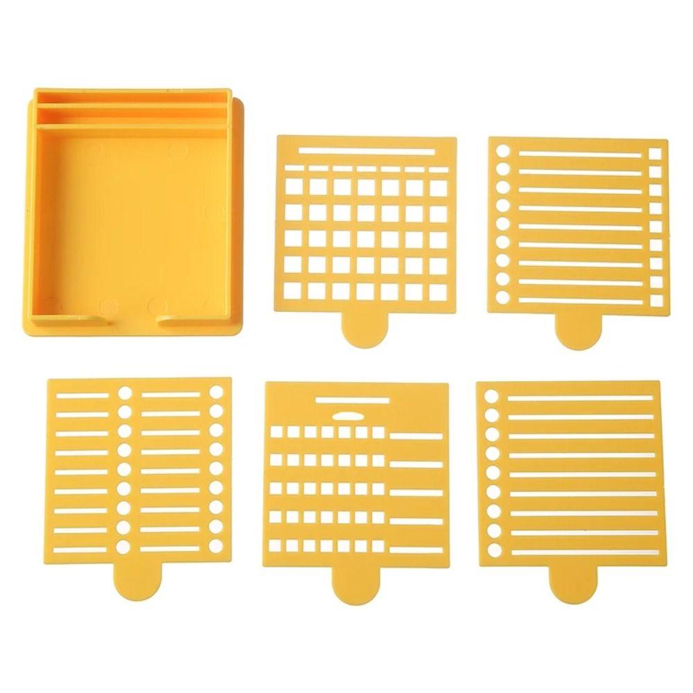 Multi Purpose Sticky Note Stencil with Template Notepad Dispenser Sticky Note Holder Set  Desk