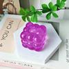 Maltose Clear Bubble Cube Fidget Soothing Sensory Squeeze Toy Non-Toxic Slow Rebound Asmr Toy Anti-Anxiety Alleviate Adhd Gift