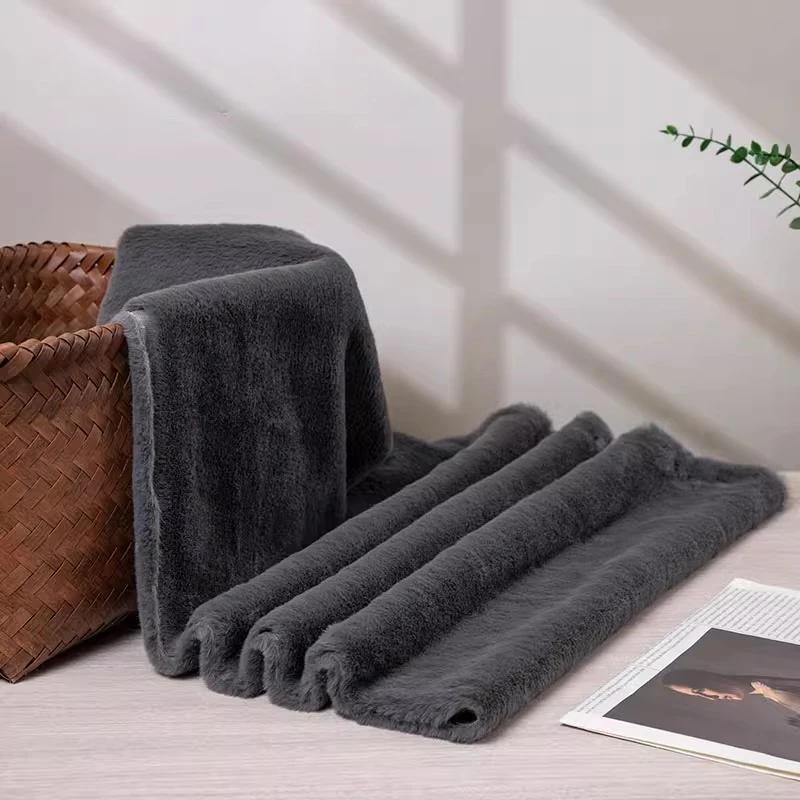 Thickened Plush Fabric 12mm Encrypted Imitation Rex Rabbit Fur Fabric Short Plush Counter Background Fabric, Clothing Fabric