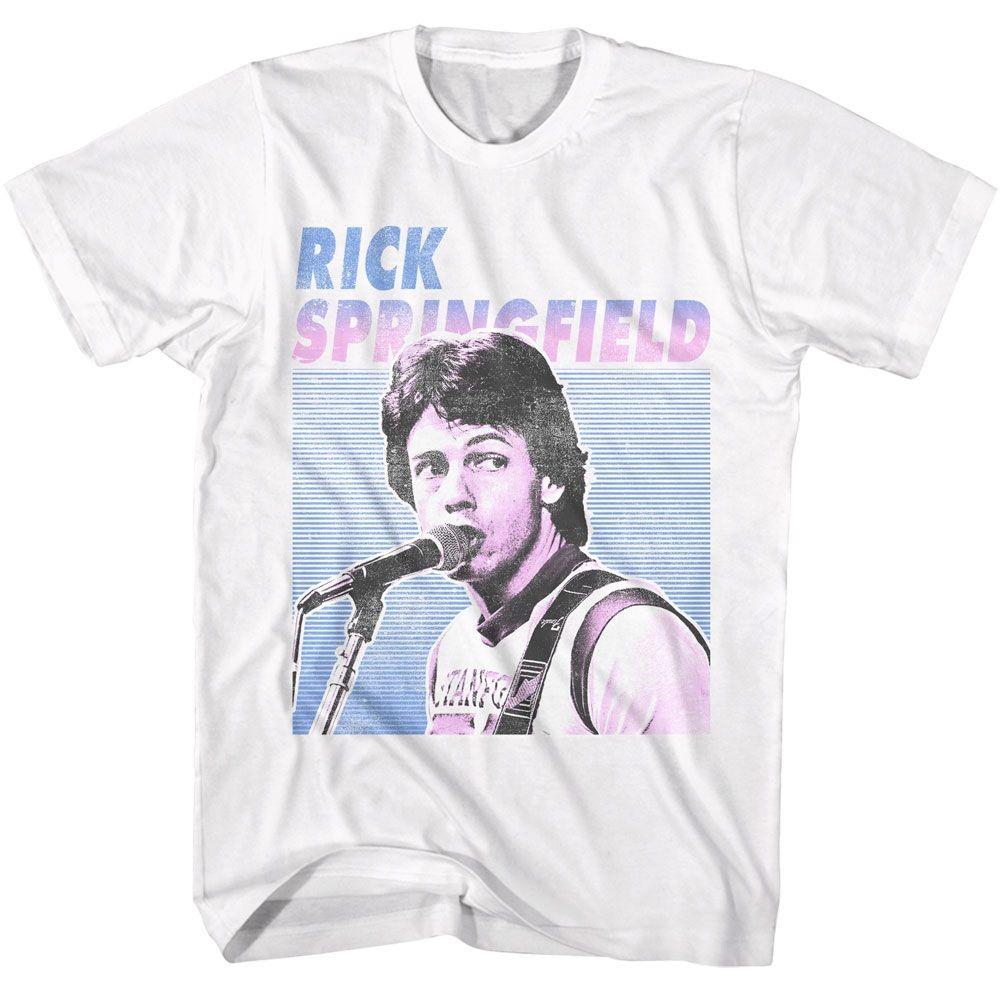 Rick Springfield Singing Photo Music Shirt XXL
