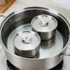 Rustless Steel Steaming Bowl Round Deep Bowl Food Container Safe Steaming Dish Egg Custard Making