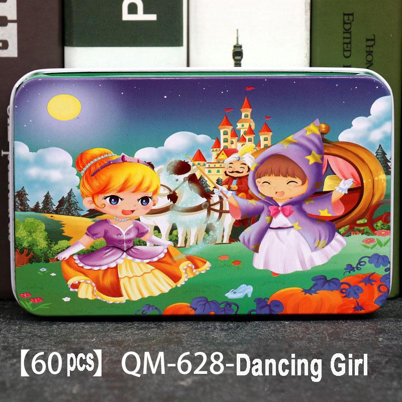 60pcs Wooden Jigsaw Puzzles 3D Cartoon Mermaid/Snow White/Cinderella/Princess/Helicopter/Hot Air Balloon Puzzles for Baby  Kids