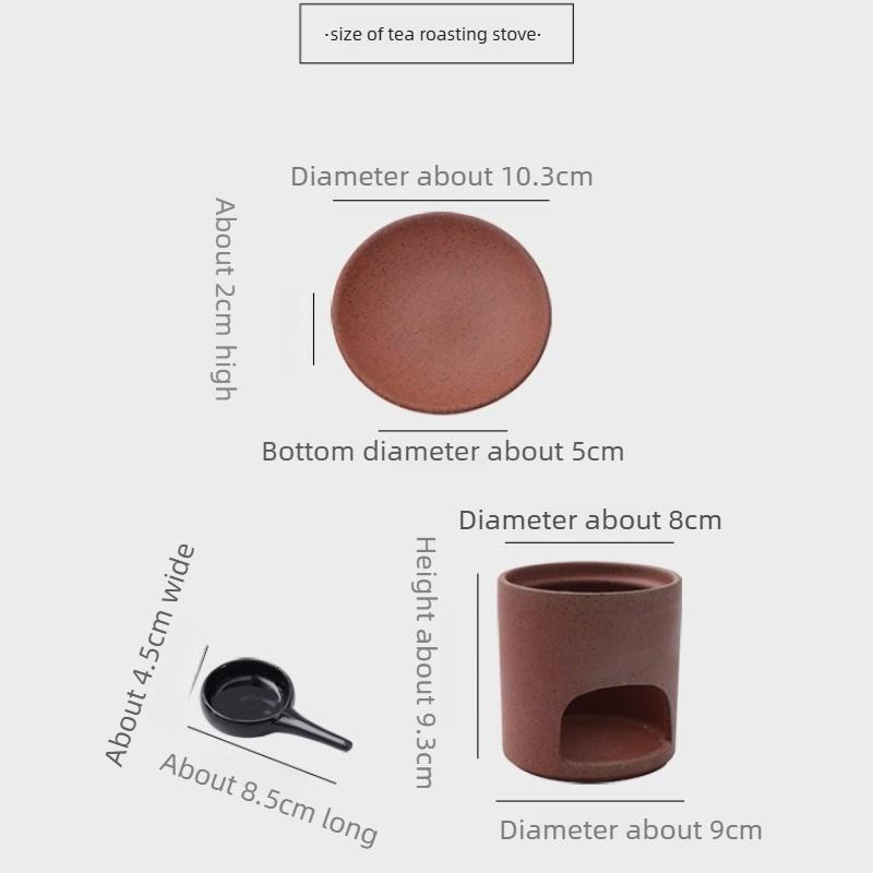 Creative Ceramic Aromatherapy Stove for Wax Melting Cedar Powder Essential Oil Home Decoration Living Room and Office