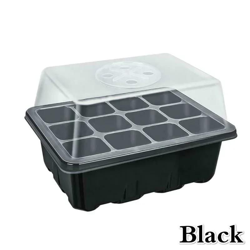 12 Hole Plant Seedling Trays Starter Flower Grow Box Tools Propagation for Home Gardening Starting Germination Supplies