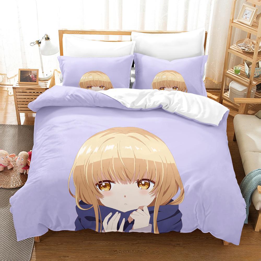 

New The Angel Next Door Spoils Me Rotten Bedding Set Single Twin Full Queen King Size Bed Set Adult Kid Bedroom Duvet Cover Set (135x200cm)