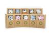 FLUFFYFUN 100% Organic Cotton Baby Toys, Teddy Bear Plush Toys, 16.5cm (Set of 3)
