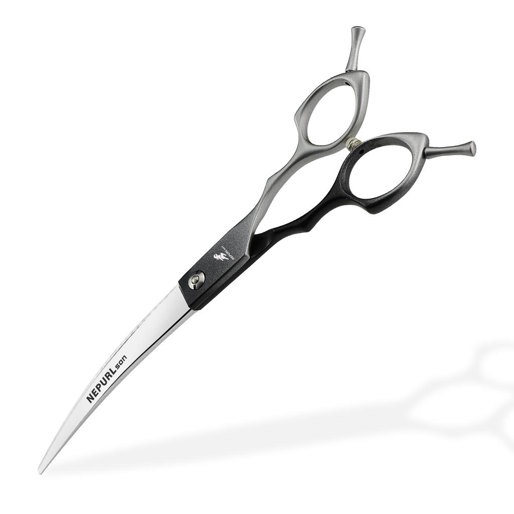 6.5 Inch, Color Double Tail, Split Maiden Handle, Pet Scissors, Pet Curved Scissors