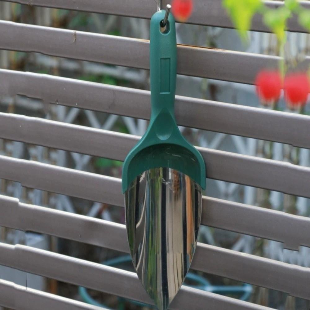 Stainless Steel Gardening Shovel Thickened Heavy-Duty Garden Trowel Anti Slippery Handle One-Piece Molding Planting Shovel