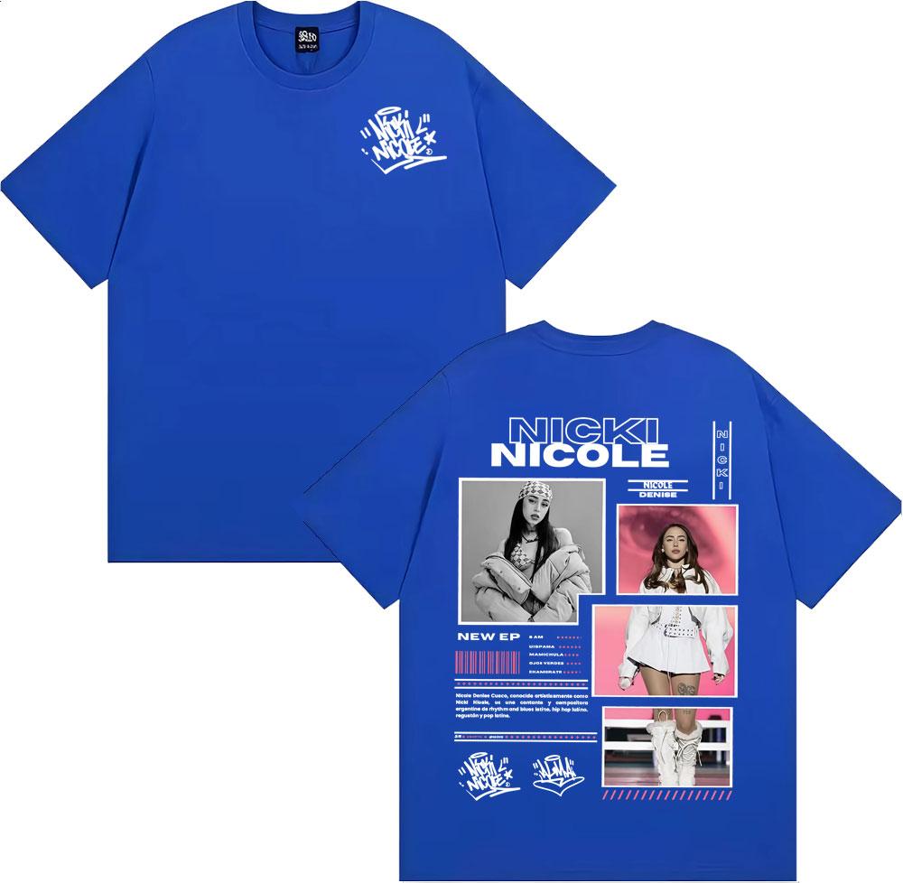 Singer Nicki Nicole Album Tour 2025 Merch T-shirts Men Women Fashion Trending Harajuku T Shirt Summer Tops O-Neck Loose T-shirt