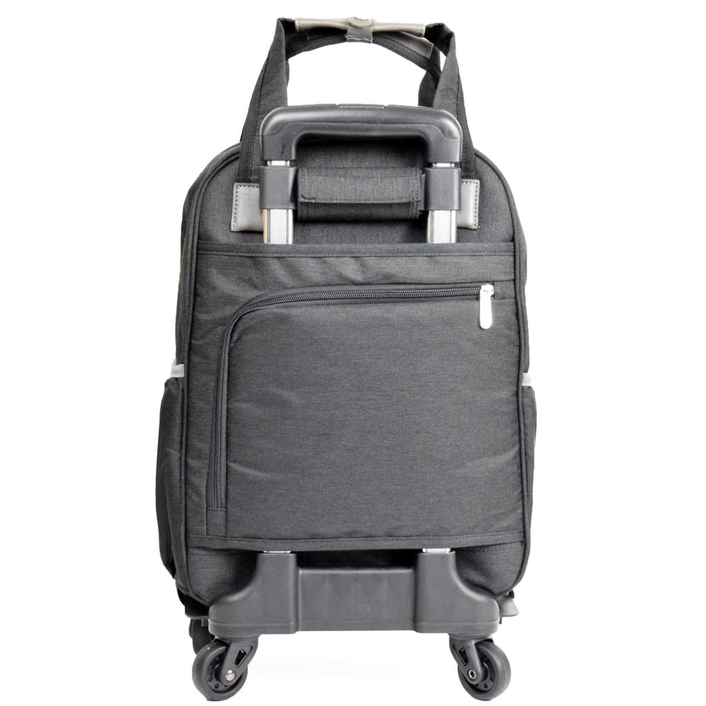 Kobe Liberal BAGING Shopping Carry-On Travel Bag, Unisex, Carry-On, 4 Wheels, 3 Adjustable Positions, Fully Assembled, Model 906 (Black)