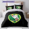 ADO Den Haag Pattern Bedding,Quilt Set Quilt Cover Pillowcase Home Birthday Gift(1 * duvet cover + 2 * pillowcase, without core)