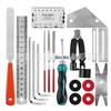 Kit di Strumenti per la Manutenzione della Chitarra e il Cambio delle Corde (W005)