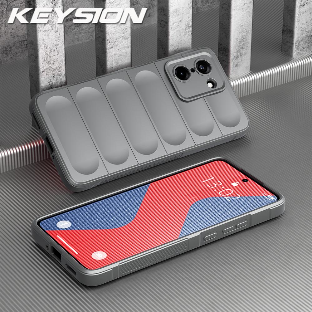 

KEYSION Противоударный матовый чехол для телефона для OnePlus Nord CE5 Противоскользящая мягкая силиконовая задняя крышка для телефона для One Plus 1+ Nord CE 5 5G for OnePlus Nord CE5 светло-серый