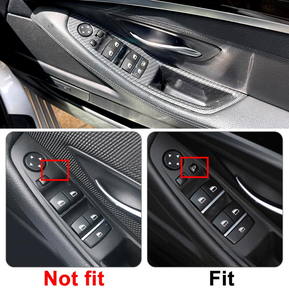AAAQT1 RHD Right Driver Car Interior Door Handle Armrest Panel Pull Trim Cover Set For BMW 5 Series F10 F11 520i 523i 525i 528i 530i