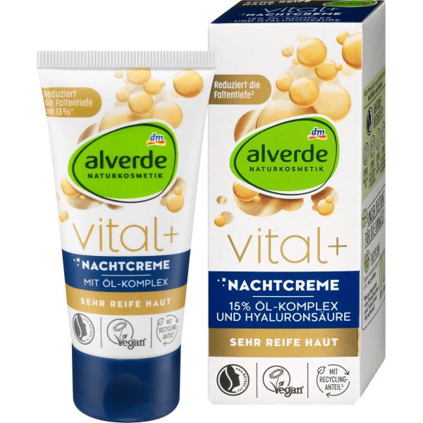 

DM alverde Alverde Nature Cosmetic Vital+Ночной крем 50 мл