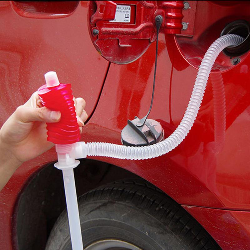 Portable Hand Pump Upgrade HandHeld Liquid Transfer Siphon Pump Car Vehicle Fuel Gas Water Oil Suction Pumps