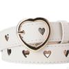 Fashion Women PU Leather Belt Clothes Accessories Heart for Pants Dress Decor