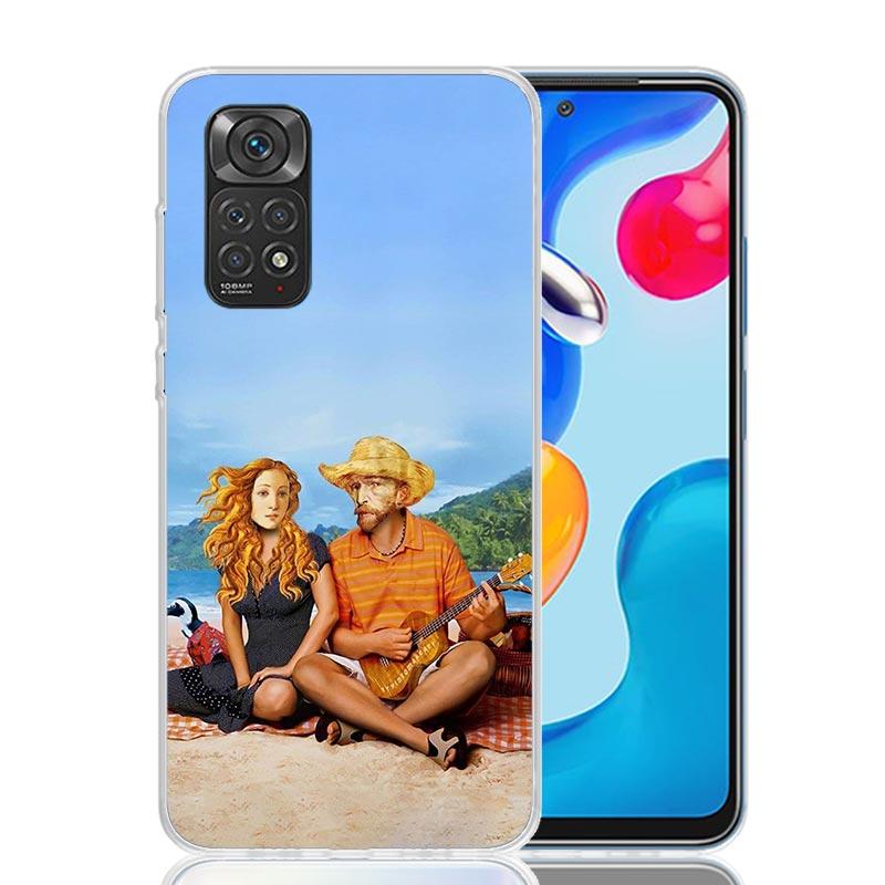 Van Gogh Mona Lisa Funny Art Case Phone Cover for Xiaomi Redmi Note 14 13 12S 12 11S 11 11T 11E 10S 10 Pro Plus 5G Trend Fundas