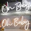 Oh Baby Neon Sign Acrylic USB Powered Wall Decor Neon Light for Bar Wedding Holiday Party Birthday B