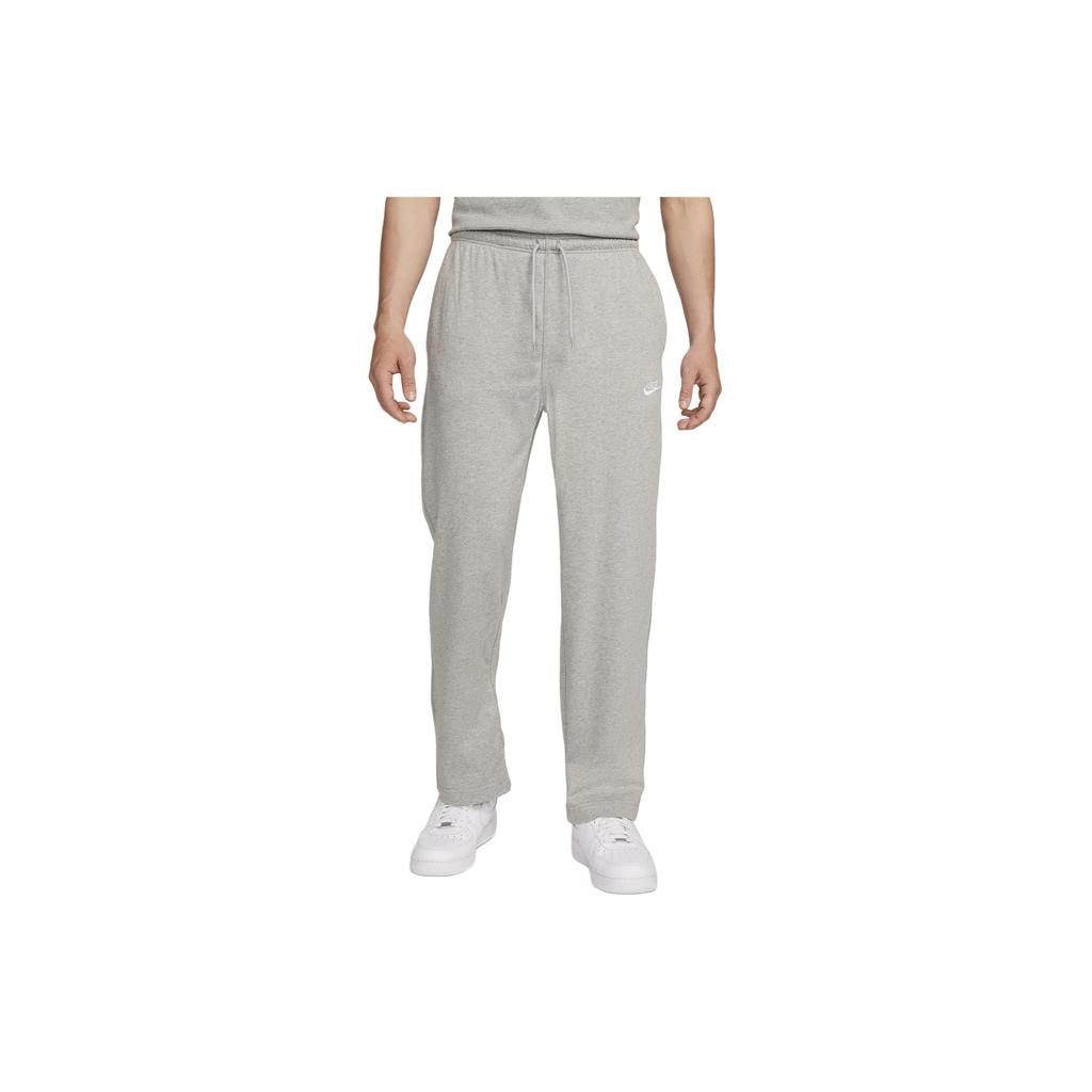 Nike Solid Color Lace-Up Open-Cuff Casual Knit Sports Pants Men Bottoms Gray FQ4333-063