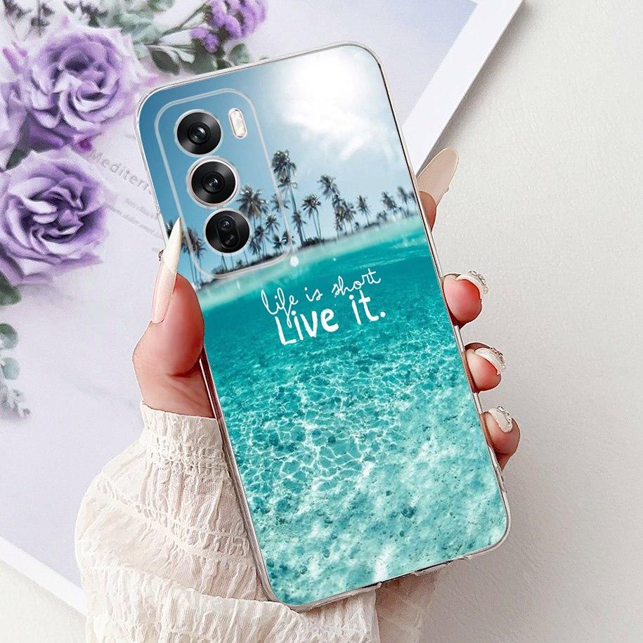 For OPPO Reno12 Pro 5G Case CPH2629 Cover Transparent Silicone Fashion Butterfly Soft Case For Reno 12 CPH2625 Reno 12Pro Fundas