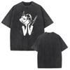 Tomie Manga Graphic Tshirt Vintage Washed Fashion Oversized T Shirt Summer Casual Short Sleeve Tees Cotton Men Women Clothing