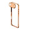 Metal Phone Case for IPhone 17/17 Pro/17 Max/17 Detachable Lens Cover & Heat Dissipation Phone Case Ultra-Thin Protective Frame with Hidden Strap Hole