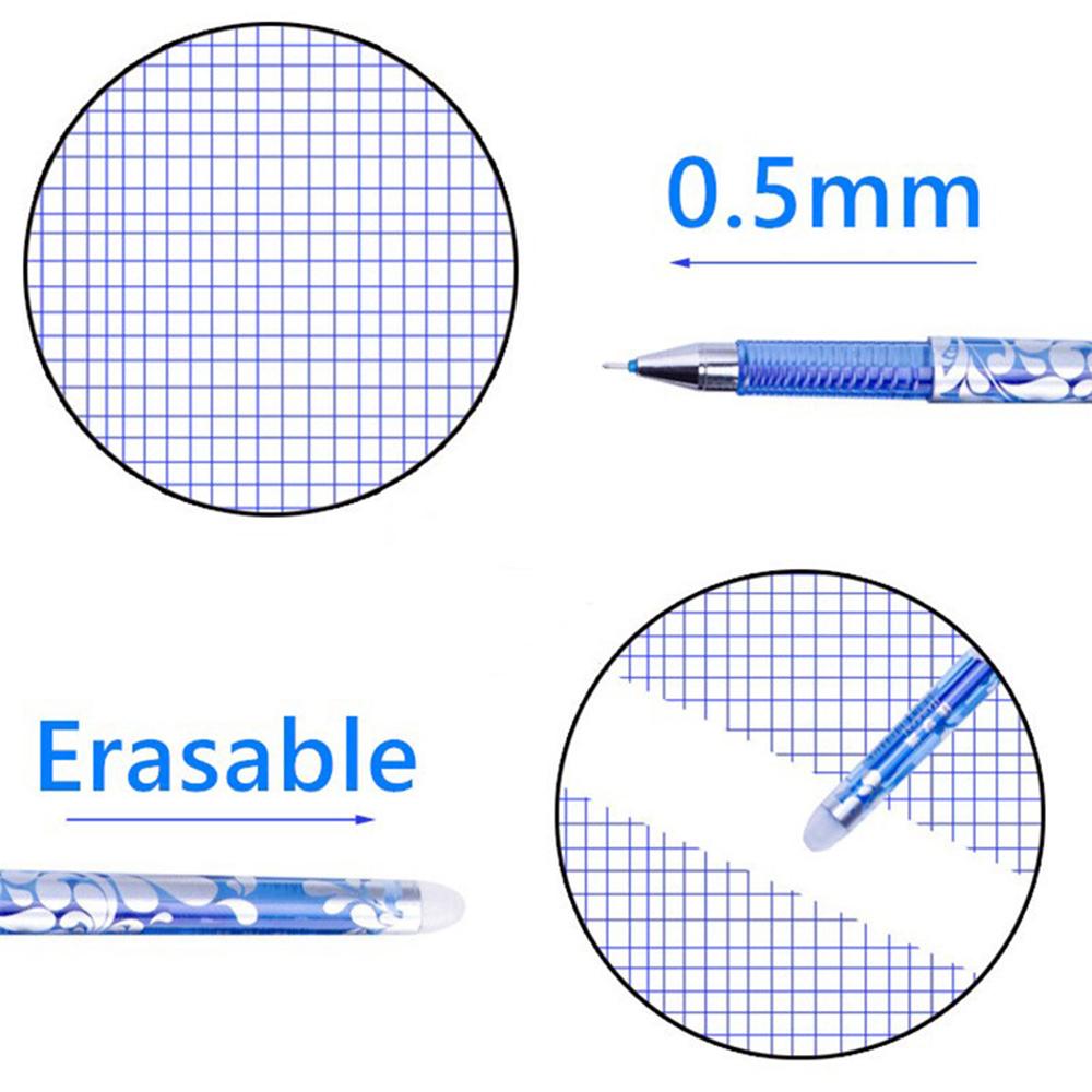 Erasable Gel Pen Set, 2pcs Erasable Pen 20 Erased Pen Refills and 1 Eraser