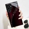 Wave pattern glass phone case suitable for Samsung Galaxy S26 S25 S24 S23 S22 S20 FE Ultra Plus anti drop back cover