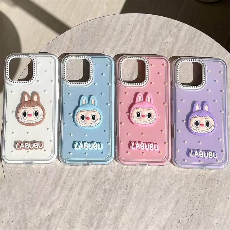 Coque en silicone 3D Labubu pour iPhone