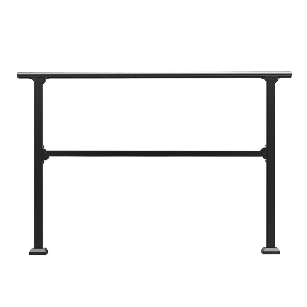 4-5 Handrails for Outdoor for Seniors Porch Deck Black Square Tube Steel