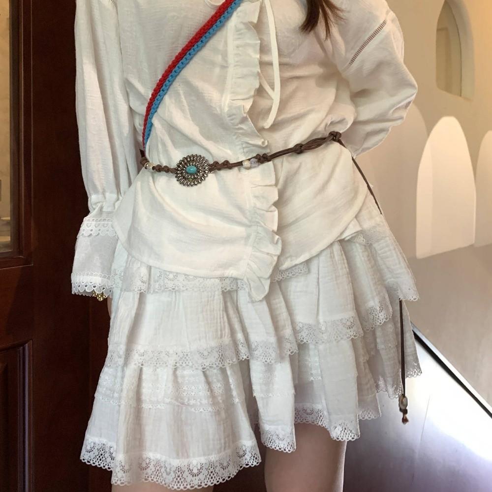 

Готический винтажный женский ремень ПУ ремень с заклепками Модный пояс Y2k Пояс на талию Джинсовые аксессуары 2