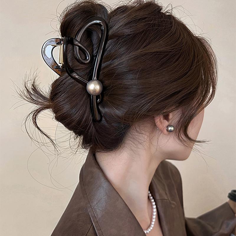 

Роскошная заколка для волос большого размера для женщин - Универсальный осенне-зимний аксессуар