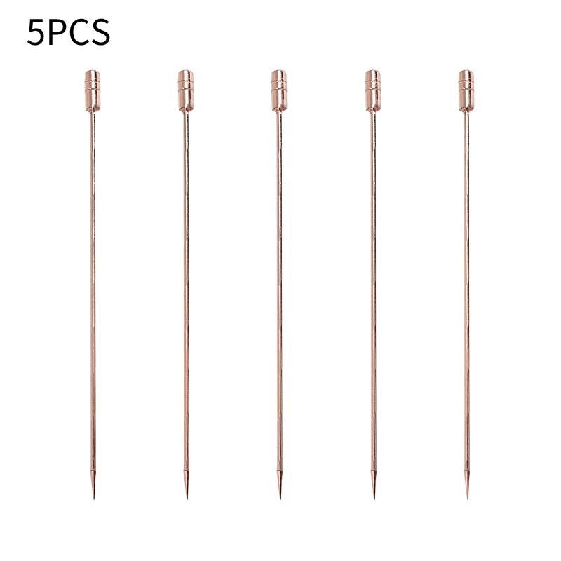 5-10Pcs Creative Stainless Steel Cocktail Picks Martini Picks Juice Decoration Picks Bar Bartending Tools Kitchen Accessories