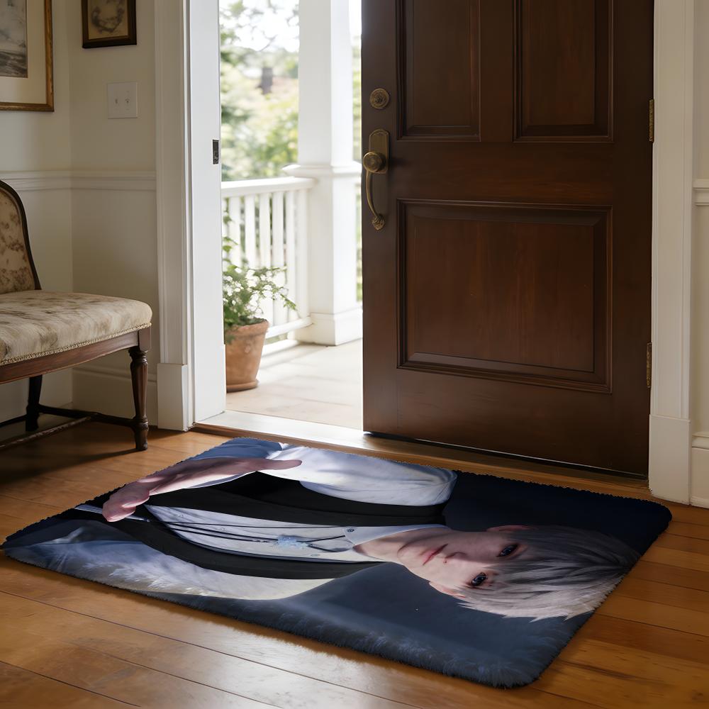 AAster Deepspeac Love Game Floor Mat Soft Flannel Absorbent Mat Non-Slip Rug Home Bedroom Bathroom