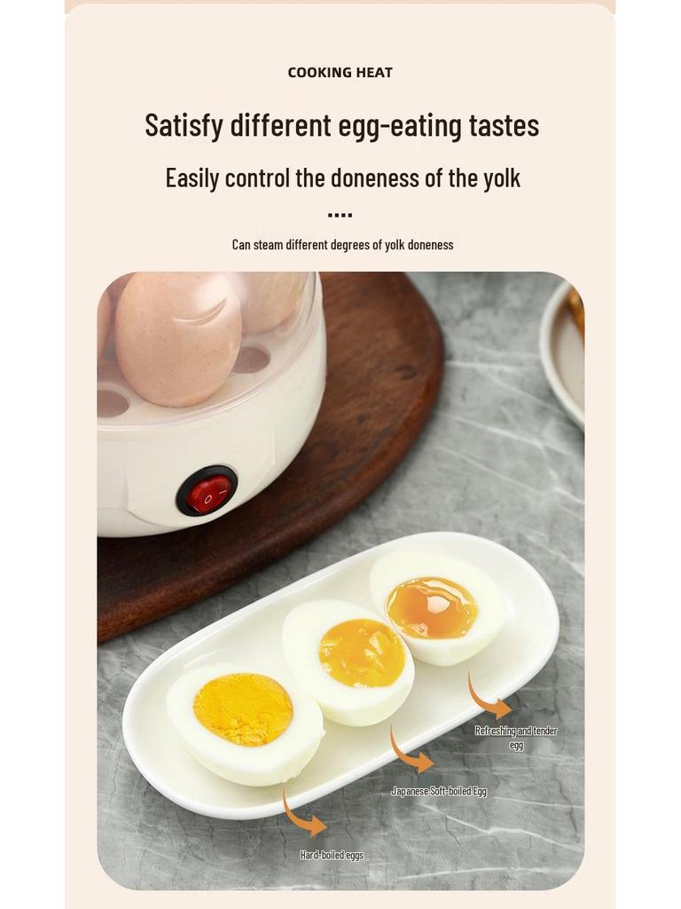 Stainless Steel Double-Layer Egg Steamer: Automatic Mini Breakfast Cooker