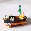 Mini 1/6 Scale Dollhouse Janpanese Sushi Food Kitchen Accessories Toy For Doll