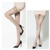 Women's Elegant Striped Print Elastic Top Thigh High Stockings See Through Silk Over Knee Long Socks Lingerie Hosiery