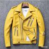 Autumn and winter new men's leather jacket washed locomotive men's leather jacket new fashion clothing
